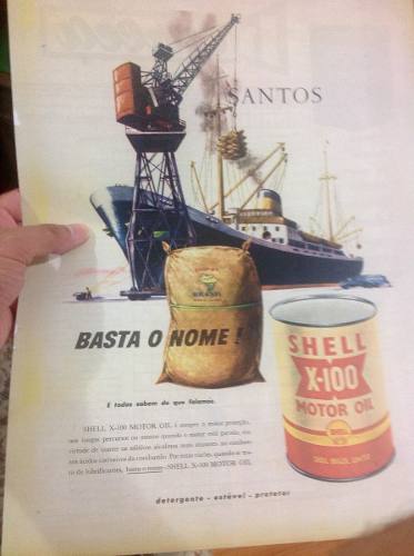 Cartaz Propaganda Antiga Da Shell Década De 50 E 60