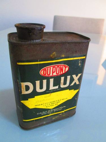 Lata Antiga Dissolvente Dulux Dupont Anos 50 Nacional Rara