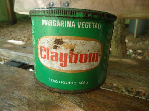 Lata De Margarina Antiga Claybom