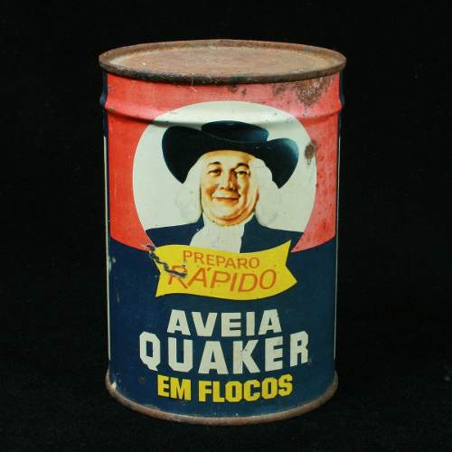 Lata Original Da Aveia Quaker - Década De 