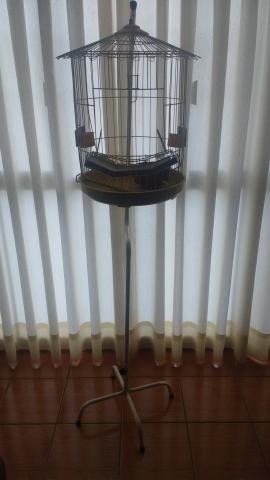 Gaiola com pedestal, paguei 300