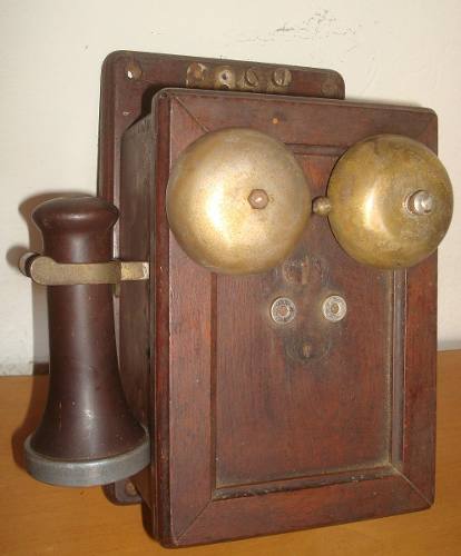 Antigo Telefone Berliner De Parede