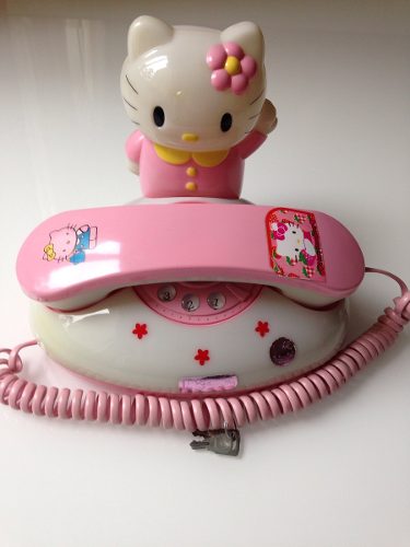 Telefone Antigo Da Hello Kitty - Funciona De Verdade!