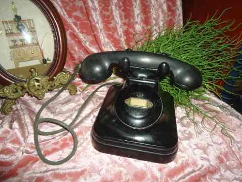 Telefone Antigo Preto Baquelite