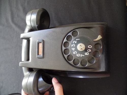 Telefone De Disco Preto Retrô - Vintage -  -