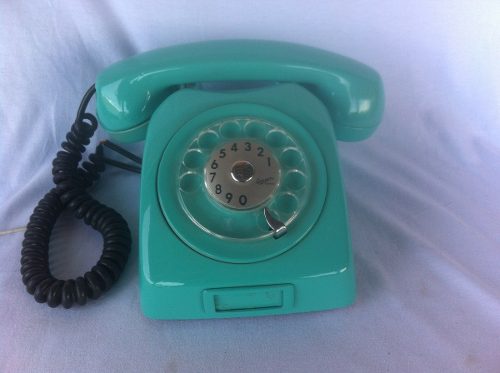 Telefone De Mesa Ericsson Azul Esverdeado Antigo Frete Grát