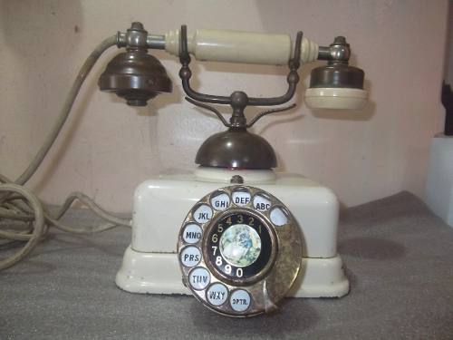  Vintage Estilo Antigo Telefone Original Monofone