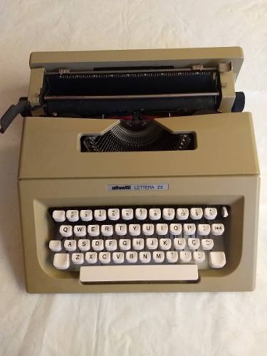 Máquina Escrever Olivetti Lettera 25, Em Perfeito Estado