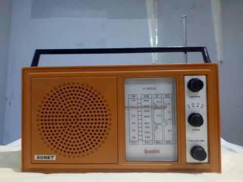 Rádio Antigo Sopata Sonet 4 Faixas Funcionando