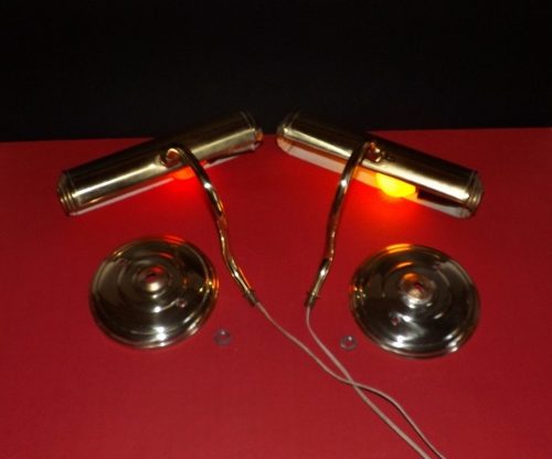 Arandela Antiga De Parede (Par) Dourada Estilo Inglês