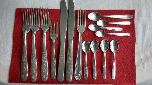 Lote De Talher Antigo Inoxidável Marca Elmo E Outros