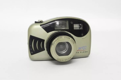 Câmera Antiga Zoom  Auto Flash