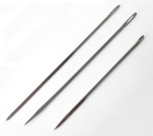 Kit Agulha Triangular Para Costura Manual De Lona E Couro