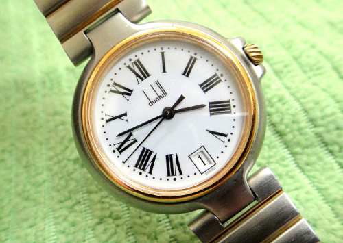 Relógio Dunhill, Aço E Ouro Raridade Perfeito