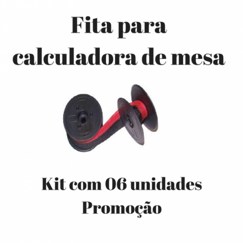 Fita Para Calculadora Olivetti Logos 802b- Kit-06 Unidades