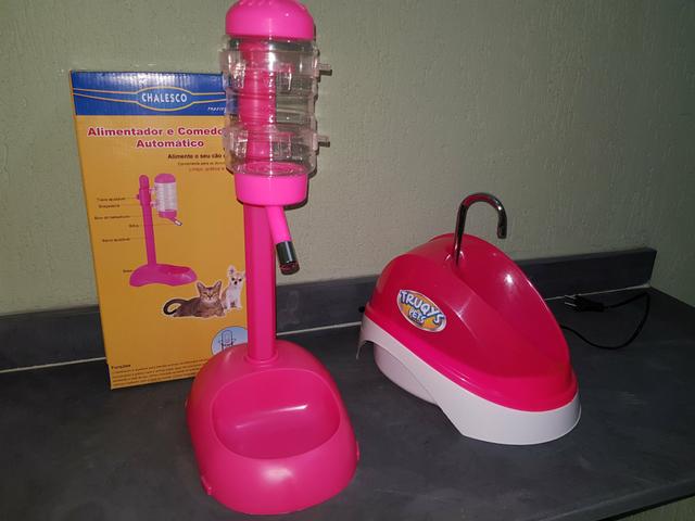 Bebedouros para gatos - Cor rosa