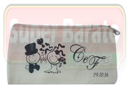 Necessaire Algodão Cru Tamanho 20x10 Personalizado