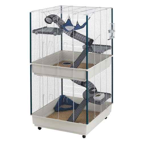 Gaiola Ferplast Para Ferrets Furet Tower Branca