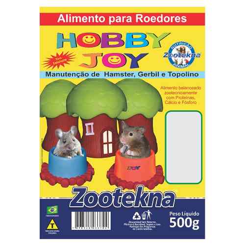 Ração Zootekna Para Roedores Hobby Joy - 500g