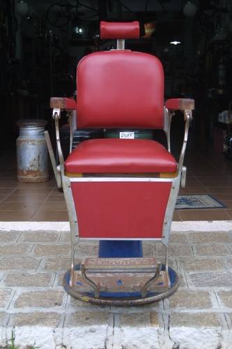 Cadeira De Barbeiro Ferrante Anos 50 - Antiquário Brasil.