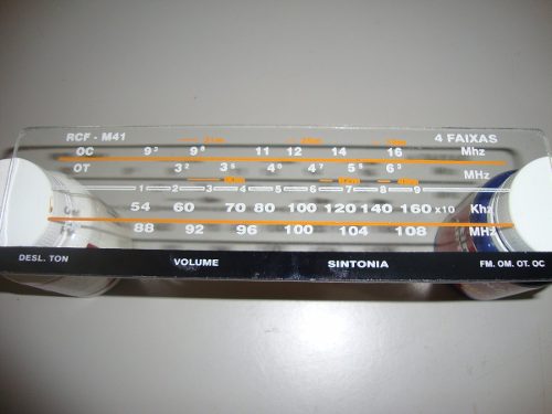 Dial De Vidro Do Rádio Motorádio - Rcf 41 - 4 Faixas