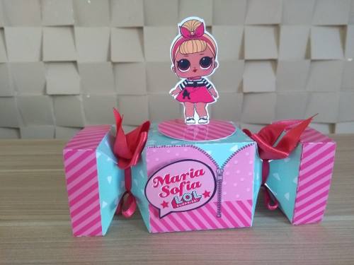 Caixa Bala, Meia Bala E Travesseiro Com Aplique