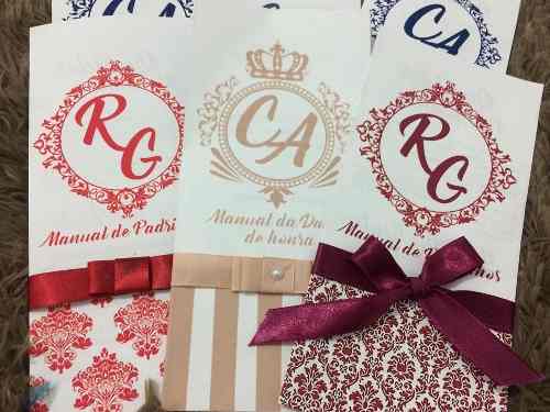 Manual Para Padrinhos, Todas As Cores + Laço Cores