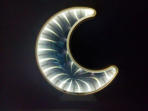 Luminária de Led com Efeito 3d Lua Amarela