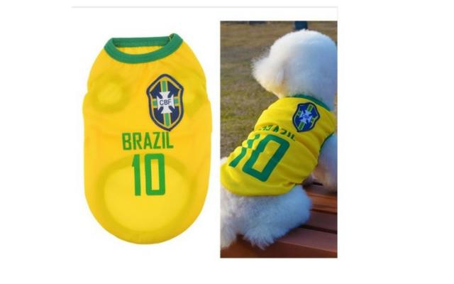 Camisa da seleção brasileira para cães, gatos e animais de estimação!