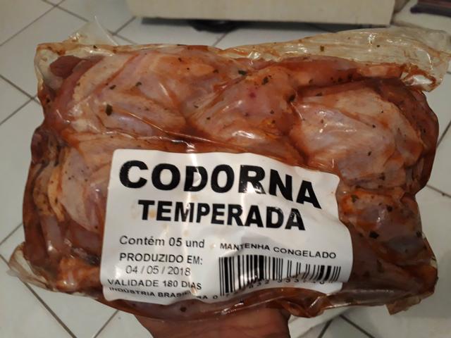 Fornecemos codornas abatidas e temperadas