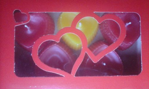 Caixa Coração de Velas Aromáticas