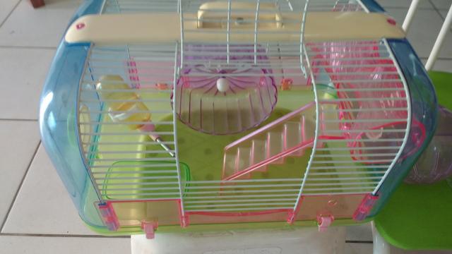 Gaiola Para Hamster, acompanha globo para exercicios e banheirinha