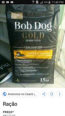 Ração bob dog Gold premium especial