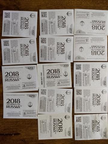 Figurinhas douradas da Copa FIFA Rússia 