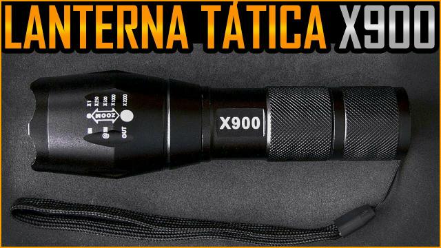 Lanterna X900 Tática Militar Robusta e Potente, Completa - Nova Na Caixa