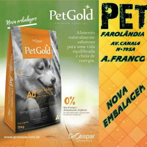 Ração PetGold Premium Especial 15kg Ad