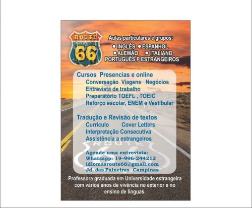 Curso e Tradução Inglês Espanhol Alemão Português