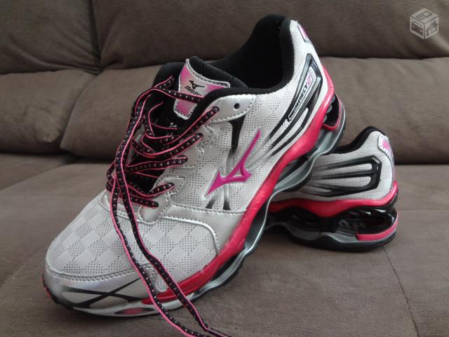 mizuno prophecy 2 feminino cinza e rosa