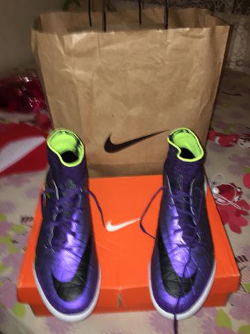 chuteira nike campo botinha hypervenom mercurial