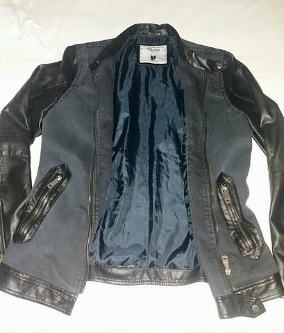 jaqueta de couro da polo wear