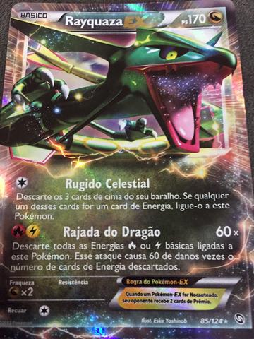 Carta pokemon mega rayquaza ex shine [ OFERTAS ]  Vazlon 