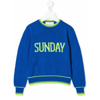 Alberta Ferretti Kids Suéter 'Sunday' - Azul