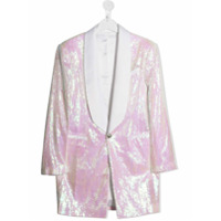 Balmain Kids Blazer com paetês - Branco
