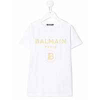Balmain Kids Camiseta com brilho - Branco