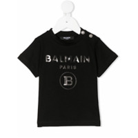 Balmain Kids logo-print T-shirt - Preto