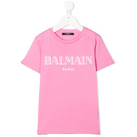 Balmain Kids logo-print T-shirt - Rosa