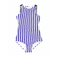 Balmain Kids Maiô listrado - Azul