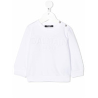 Balmain Kids Moletom com logo - Branco