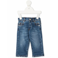 Balmain Kids Short jeans - Azul