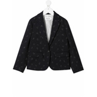 Bonpoint Blazer com logo - Azul